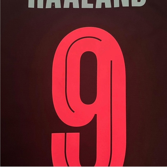Haaland #9 Man City Small Jersey Black Blue Manchester - Picture 2 of 6